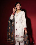 LAAM chikankari embroidered lawn unstitced 3pc✓