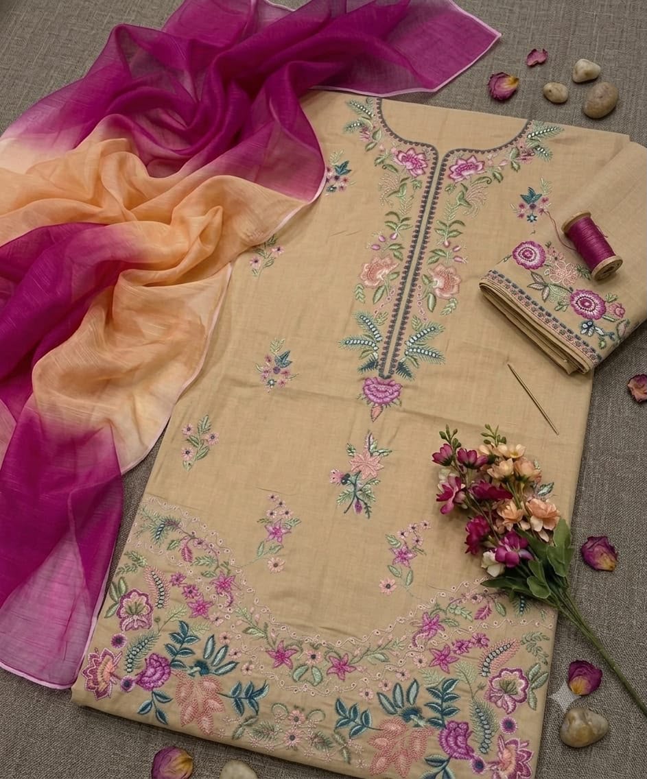 Embroidered 3PC Lawn Suit