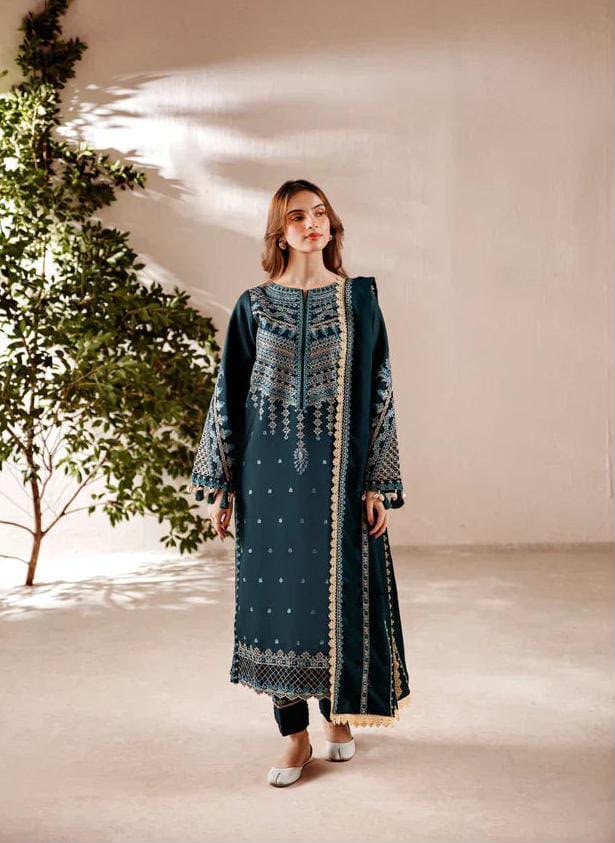 FLORENT embroiderd lawn unstitched 3pc✓