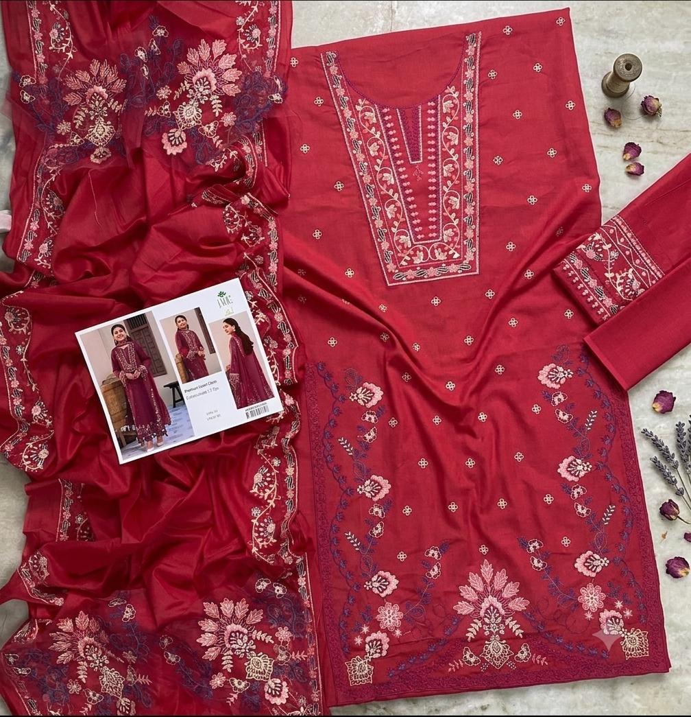 JADE lawn embroidered luxury unstitched 3pc✓
